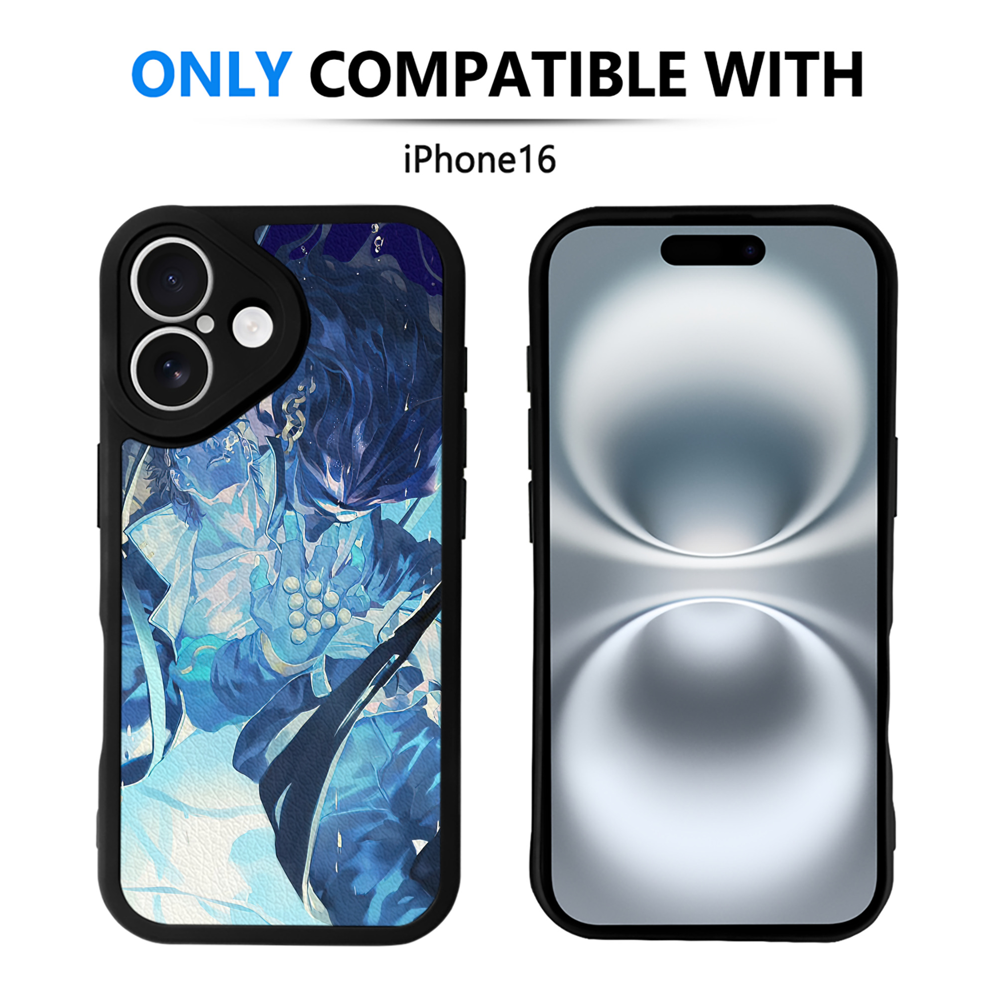 （画像用） ジョジョの奇妙な冒険 JoJo's Bizarre Adventure 【iPhone 16シリーズ対応】シリコンスマホケース（レザー調） 材質：シリコン